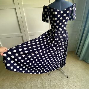 Vintage polka-dot dress. 50’s. I love Lucy